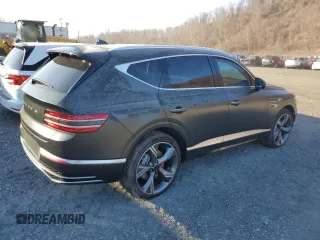2025 Genesis GV80 Prestige with VIN KMUHEESC7SU212962, listed as a Copart auction lot 83525284 with 121 mi miles and Salvage Title. Bid and sale history available at DreamBid. Image 3.