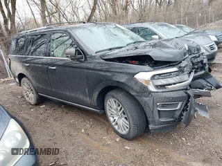 2024 Ford Expedition Limited z VIN 1FMJU2A88REA41822, wystawiony jako IAAI lot #41462128 z przebiegiem 8 650 mil mil oraz . Historia ofert i sprzedaży dostępna na DreamBid. Obrazek 1.