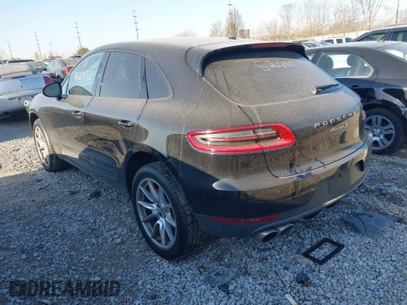 2015 Porsche Macan S with VIN WP1AB2A53FLB52686, listed as a IAAI auction lot 41769132 with 55,127 mi miles. Bid and sale history available at carsss.com. Image 3.