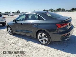 2023 Audi A3 Premium with VIN WAUAUDGY0PA047025, listed as a Copart auction lot 63116293 with 1,232 mi miles. Bid and sale history available at carsss.com. Image 2.