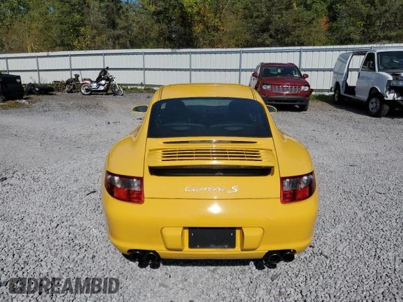 2005 Porsche 911 Turbo S with VIN WP0AB29995S741903, listed as a Copart auction lot 74755524 with 73,199 mi miles and Salvage Title. Bid and sale history available at carsss.com. Image 6.