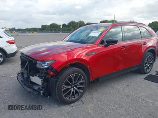 2025 Mazda CX-70 Premium Plus with VIN JM3KJEHA4S1112319, listed as a IAAI auction lot 41908798 with 7,712 mi miles and . Bid and sale history available at DreamBid. Image 18.
