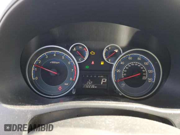 2012 Suzuki SX4 Crossover with VIN JS2YB5A35C6307044, listed as a Copart auction lot 88232325 with 172,236 mi miles and Salvage Title. Bid and sale history available at carsss.com. Image 9.