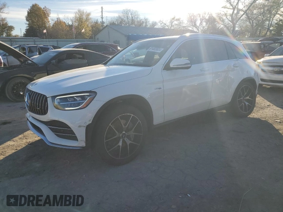 2021 Mercedes-Benz GLC with VIN W1N0G6EB2MF977676, listed as a Copart auction lot 81403924 with 7,119 mi miles and Salvage Title. Bid and sale history available at carsss.com. Image 1.