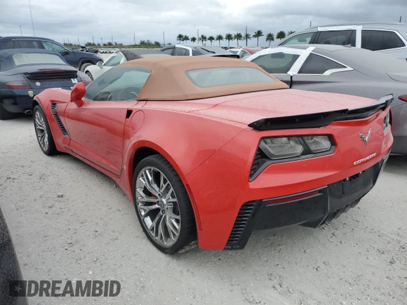 2016 Chevrolet Corvette Z06 3LZ with VIN 1G1YU3D63G5600184, listed as a Copart auction lot 74736534 with 0 mi miles and Salvage Title. Bid and sale history available at carsss.com. Image 2.