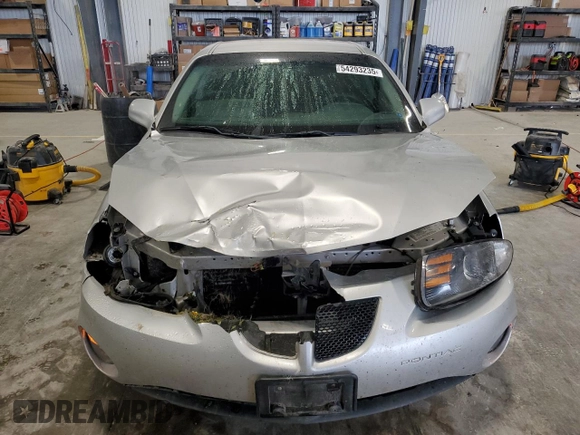 2005 Pontiac Grand Prix с VIN 2G2WP522051237153, выставлен на аукционе Copart как лот 54293235 с пробегом 129 310 миль миль и Списание • Salvage title. История ставок и продаж доступна на DreamBid. Изображение 5.