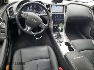 2015 Infiniti Q50 Sport with VIN JN1BV7AP2FM358154, listed as a Copart auction lot 55402455 with 154,630 mi miles and Salvage title. Bid and sale history available at DreamBid. Image 8.