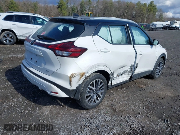2023 Nissan Kicks SV with VIN 3N1CP5CVXPL549587, listed as a IAAI auction lot 41875114 with 17,354 mi miles. Bid and sale history available at carsss.com. Image 4.
