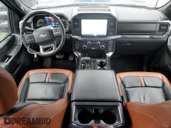 2022 Ford F-150 XL with VIN 1FTFW1E57NKD84700, listed as a Copart auction lot 84911824 with 30,300 mi miles and Salvage Title. Bid and sale history available at carsss.com. Image 8.