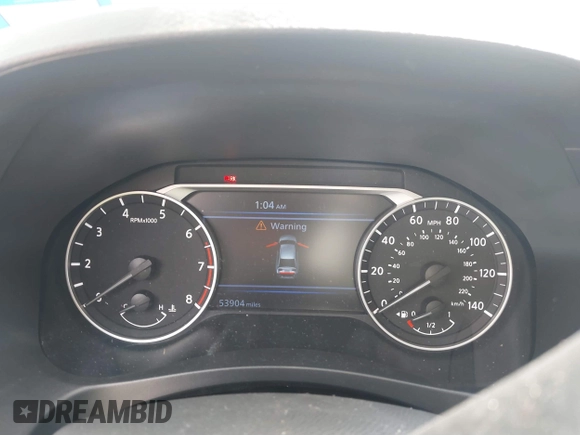 2019 Nissan Altima 2.5 SV with VIN 1N4BL4DV2KN307694, listed as a IAAI auction lot 41867957 with 53,904 mi miles. Bid and sale history available at carsss.com. Image 7.