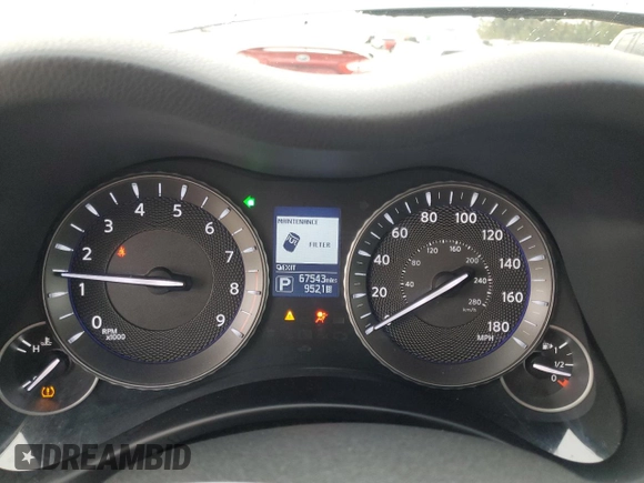 2018 Infiniti Q70 Luxe with VIN JN1BY1AR5JM220722, listed as a Copart auction lot 83309374 with 67,543 mi miles and Salvage title. Bid and sale history available at DreamBid. Image 9.