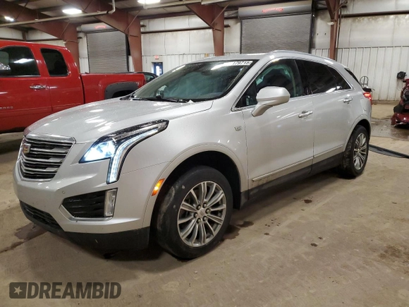 2017 Cadillac XT5 Luxury AWD with VIN 1GYKNDRS1HZ175557, listed as a Copart auction lot 47179715 with 136,677 mi miles and Clean Title. Bid and sale history available at carsss.com. Image 1.