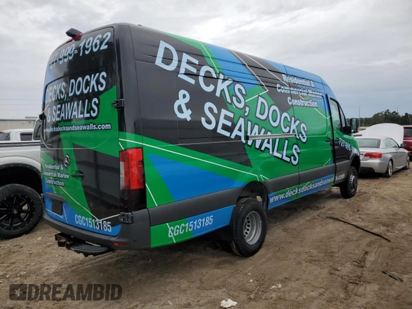 2024 Mercedes-Benz Sprinter with VIN W1Y8ND6Y6RT174851, listed as a Copart auction lot 74935314 with Not Provided miles and Non Repairable. Bid and sale history available at DreamBid. Image 3.