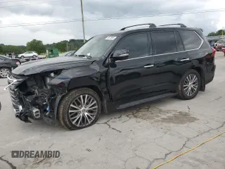 2019 Lexus LX 570 with VIN JTJHY7AX1K4289351, listed as a Copart auction lot 58473065 with 95,463 mi miles and Salvage title. Bid and sale history available at DreamBid. Image 1.