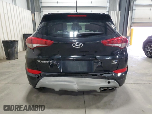 2017 Hyundai Tucson Sport with VIN KM8J3CA25HU534186, listed as a Copart auction lot 52207315 with 110,988 mi miles and Salvage Title. Bid and sale history available at DreamBid. Image 6.