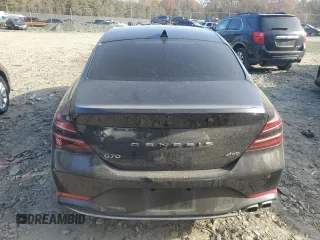 2023 Genesis G70 2.0T with VIN KMTG34TA5PU115666, listed as a Copart auction lot 78907334 with 19,747 mi miles and Salvage Title. Bid and sale history available at DreamBid. Image 6.