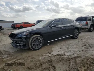 2018 Lexus LS with VIN JTHB5LFFXJ5005023, listed as a Copart auction lot 48510995 with 44,268 mi miles and Salvage Title. Bid and sale history available at carsss.com. Image 1.