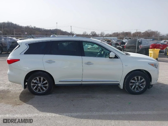 2015 Infiniti QX60 with VIN 5N1AL0MM8FC528851, listed as a IAAI auction lot 41744982 with NaN miles. Bid and sale history available at carsss.com. Image 13.