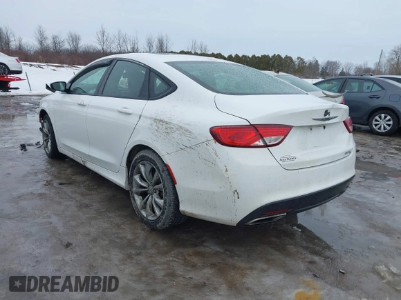 2015 Chrysler 200 S with VIN 1C3CCCBG3FN551796, listed as a IAAI auction lot 41694548 with 134,345 mi miles and . Bid and sale history available at carsss.com. Image 3.
