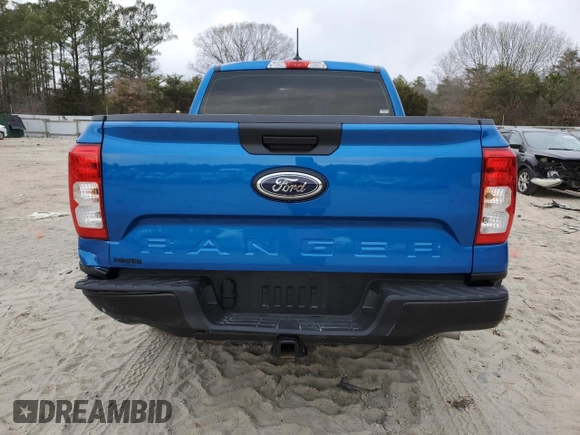 2024 Ford Ranger XL with VIN 1FTER4PH3RLE01522, listed as a Copart auction lot 47116435 with 4,638 mi miles and Salvage Title. Bid and sale history available at carsss.com. Image 6.
