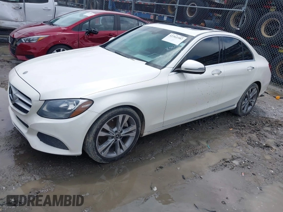 2018 Mercedes-Benz C 300 with VIN 55SWF4JB5JU250805, listed as a IAAI auction lot 42365382 with 48,347 mi miles and . Bid and sale history available at DreamBid. Image 17.