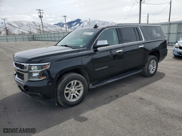 2019 Chevrolet Suburban LT with VIN 1GNSKHKC8KR275906, listed as a Copart auction lot 50256155 with 202,556 mi miles and Salvage Title. Bid and sale history available at carsss.com. Image 1.