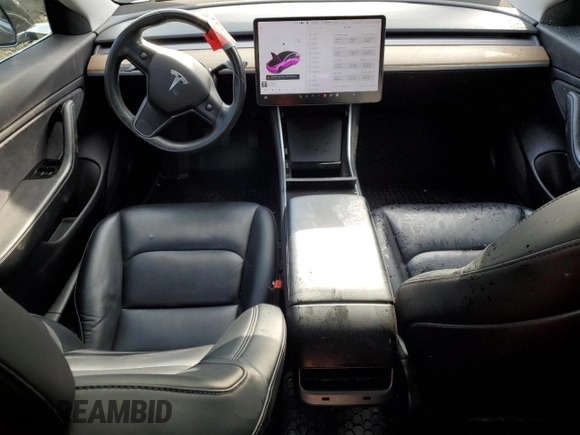 2018 Tesla Model 3 Long Range Battery with VIN 5YJ3E1EAXJF015971, listed as a Copart auction lot 47743665 with 94,064 mi miles and Salvage Title. Bid and sale history available at DreamBid. Image 8.