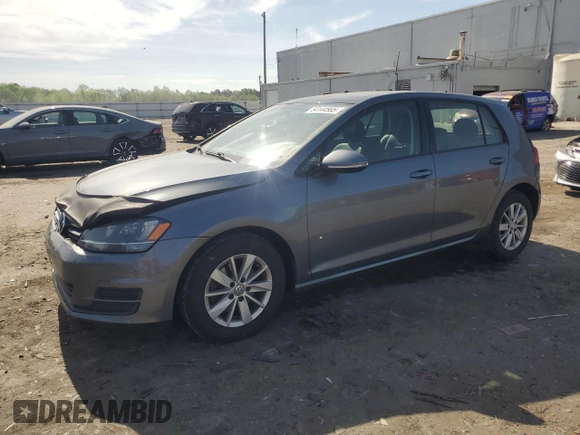 2015 Volkswagen Golf TSI S z VIN 3VW217AU8FM044959, wystawiony jako Copart lot #54144665 z przebiegiem 156 253 mil mil oraz Czysty tytuł • Clean title. Historia ofert i sprzedaży dostępna na DreamBid. Obrazek 1.