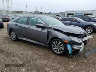 2016 Honda Civic EX with VIN 19XFC2F73GE091722, listed as a Copart auction lot 51637745 with 83,712 mi miles and Salvage Title. Bid and sale history available at DreamBid. Image 4.