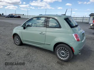 2012 FIAT 500 Lounge z VIN 3C3CFFCR0CT212479, wystawiony jako Copart lot #52833745 z przebiegiem 66 668 mil mil oraz Czysty tytuł • Clean title. Historia ofert i sprzedaży dostępna na DreamBid. Obrazek 2.