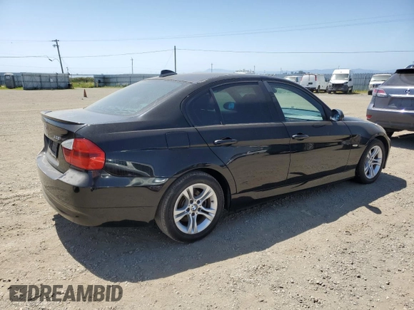 2008 BMW 3 Series 328i with VIN WBAVC53588FZ89561, listed as a Copart auction lot 54004155 with 132,933 mi miles and Clean Title. Bid and sale history available at carsss.com. Image 3.