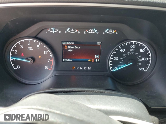 2022 Ford F-150 XL with VIN 1FTFW1E50NKD66183, listed as a Copart auction lot 62150545 with 64,968 mi miles and Salvage title. Bid and sale history available at DreamBid. Image 9.