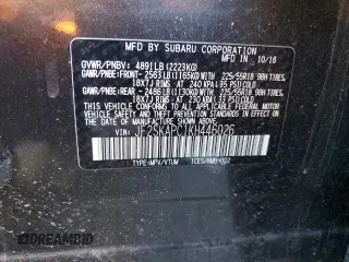 2019 Subaru Forester Sport with VIN JF2SKAPC1KH446026, listed as a Copart auction lot 47895875 with 70,657 mi miles and Salvage Title. Bid and sale history available at carsss.com. Image 15.