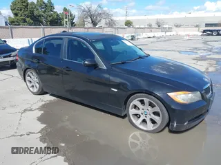 2007 BMW 3 Series 335i with VIN WBAVB735X7PA86225, listed as a IAAI auction lot 41796431 with 142,500 mi miles. Bid and sale history available at carsss.com. Image 1.