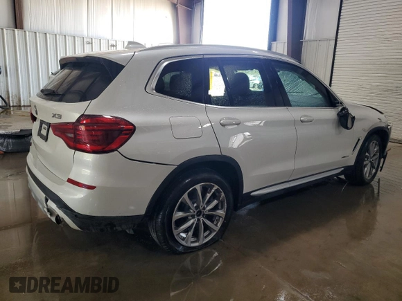 2018 BMW X3 xDrive30i with VIN 5UXTR9C5XJLD60568, listed as a Copart auction lot 54338055 with Not Provided miles and Salvage Title. Bid and sale history available at DreamBid. Image 3.
