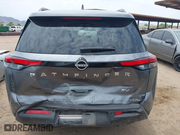 2024 Nissan Pathfinder SV with VIN 5N1DR3BA9RC276196, listed as a IAAI auction lot 42761906 with 31,693 mi miles and . Bid and sale history available at DreamBid. Image 16.