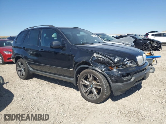 2006 BMW X5 4.4i with VIN 5UXFB53576LV24809, listed as a Copart auction lot 71479414 with 107,792 mi miles and Salvage Title. Bid and sale history available at carsss.com. Image 4.