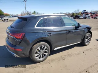 2022 Audi Q5 S line Premium Plus with VIN WA1EABFY2N2067880, listed as a Copart auction lot 53559415 with Not provided miles and Salvage title. Bid and sale history available at DreamBid. Image 3.