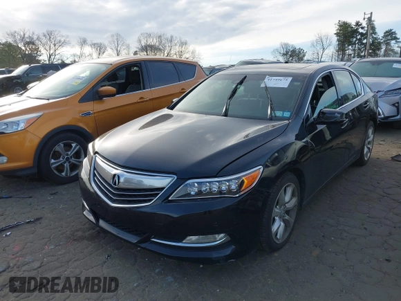 2014 Acura RLX with VIN JH4KC1F39EC002017, listed as a IAAI auction lot 41749675 with 162,000 mi miles. Bid and sale history available at carsss.com. Image 2.