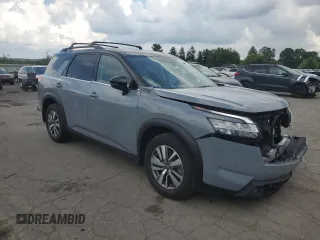 2022 Nissan Pathfinder SL with VIN 5N1DR3CC3NC205330, listed as a Copart auction lot 64749205 with 38,059 mi miles and Salvage title. Bid and sale history available at DreamBid. Image 4.