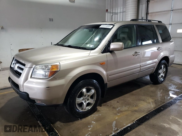 2007 Honda Pilot EX-L with VIN 2HKYF18757H534178, listed as a Copart auction lot 55444695 with 207,918 mi miles and Salvage Title. Bid and sale history available at DreamBid. Image 1.