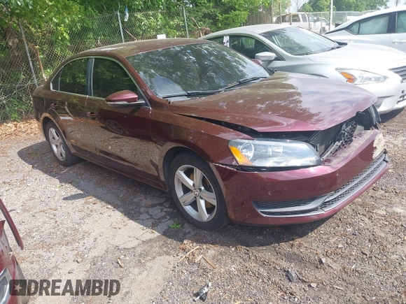 2012 Volkswagen Passat SE с VIN 1VWBP7A39CC082767, выставлен на аукционе IAAI как лот 42096139 с пробегом 119 736 миль миль и . История ставок и продаж доступна на DreamBid. Изображение 1.