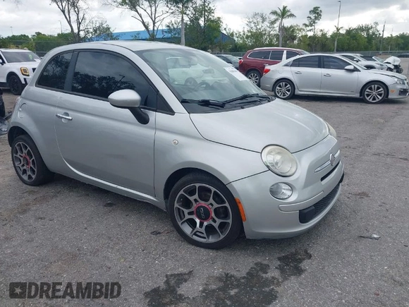 2013 FIAT 500 Pop with VIN 3C3CFFAR3DT531041, listed as a IAAI auction lot 41899499 with 121,429 mi miles. Bid and sale history available at carsss.com. Image 1.