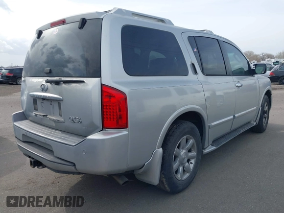 2004 Infiniti QX56 with VIN 5N3AA08C14N811706, listed as a IAAI auction lot 41616710 with 222,954 mi miles. Bid and sale history available at carsss.com. Image 4.