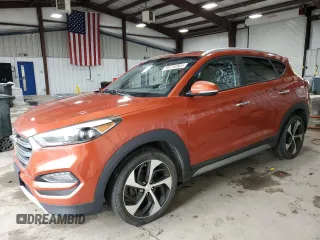 2017 Hyundai Tucson Limited z VIN KM8J3CA21HU337063, wystawiony jako Copart lot #58719365 z przebiegiem 154 304 mil mil oraz Czysty tytuł • Clean title. Historia ofert i sprzedaży dostępna na DreamBid. Obrazek 1.
