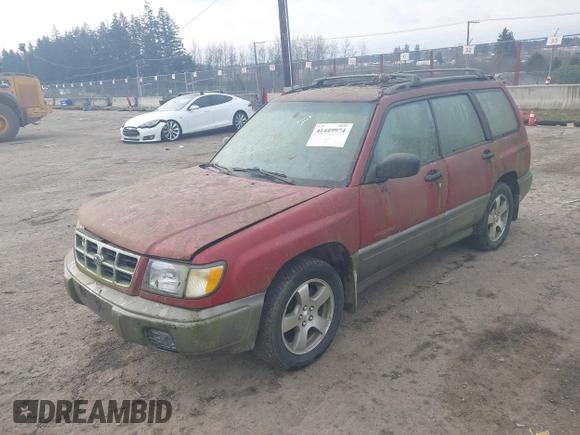 1999 Subaru Forester S with VIN JF1SF6554XH716593, listed as a IAAI auction lot 41449974 with 231,536 mi miles. Bid and sale history available at carsss.com. Image 2.