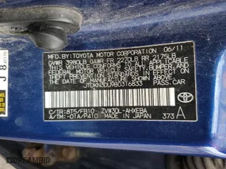2011 Toyota Prius I with VIN JTDKN3DU9B0316833, listed as a Copart auction lot 51979405 with 202,820 mi miles and Clean Title. Bid and sale history available at carsss.com. Image 13.