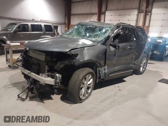 2021 Ford Explorer Limited with VIN 1FMSK8FH5MGB02935, listed as a IAAI auction lot 41076033 with 81,164 mi miles and . Bid and sale history available at DreamBid. Image 2.