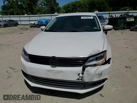 2011 Volkswagen Jetta SE with VIN 3VWDZ7AJ0BM052023, listed as a Copart auction lot 59148675 with 132,303 mi miles and Salvage title. Bid and sale history available at DreamBid. Image 13.