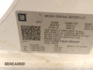 2018 GMC Sierra 2500HD z VIN 1GT12REY5JF181645, wystawiony jako IAAI lot #42073691 z przebiegiem 186 676 mil mil oraz . Historia ofert i sprzedaży dostępna na DreamBid. Obrazek 9.